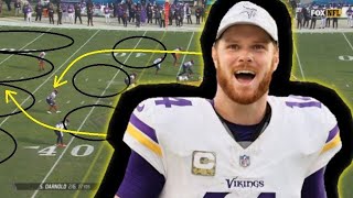 Film Study Sam Darnold was GREAT for the Minnesota Vikings Vs the Chicago Bears [upl. by Tilly]