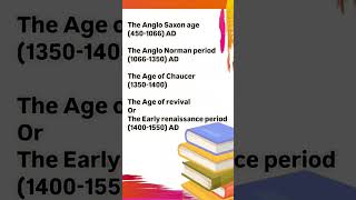 Chronology of English literatureenglish englishliterature youtubeshorts youtubehanumanji [upl. by Dyann]