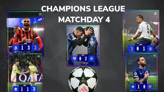 CHAMPIONS LEAGUE MATCH DAY 4RECAP [upl. by Arvind]