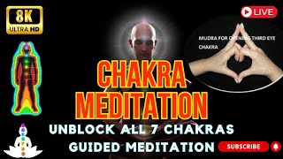 Unblock all 7 Chakras Guided Meditation II Chakra Meditation II [upl. by Eseuqram279]