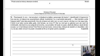 Rezolvare model oficial Evaluare Națională 2025 limba și literatura română [upl. by Kate]