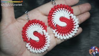 CROCHET quotIntertwined Circlequot Earrings  Tutorial [upl. by Pierce]