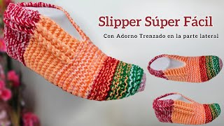 Pantuflas súper fácil de tejer con costura invisible – Tejidos Prácticos y Fáciles de Tejer [upl. by Farhsa]