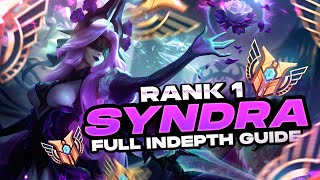 HOW TO PLAY SYNDRA SEASON 12  FULL INDEPTH GUIDE  RANK 1 CHALLENGER MID [upl. by Irolav683]