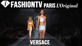 Versace SpringSummer 2015 ft Isabeli Fontana  Milan Fashion Week MFW  FashionTV [upl. by Enelyak]