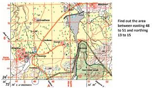 How to find area in a toposheet [upl. by Vareck638]