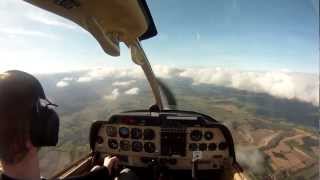 GoPro Flying HD  AMAZING VISIBILITY from Bournemouth airport Robin HR200 [upl. by Ellehcar]