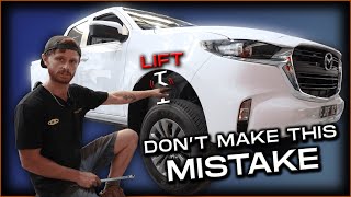 How to CORRECTLY Install a Lift Kit  DMax  BT50 Lift Kit 2021 Gen 3 [upl. by Moretta]