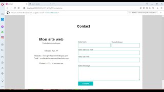 12 Apprendre Webdev Le formulaire de contact [upl. by Livia]