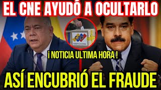 🚨 ¡CONFESIÓN IMPACTANTE El Director del CNE REVELA COMO AYUDÓ AL FRAUDE de Maduro 💥 ¡DETALLES [upl. by Lennej]