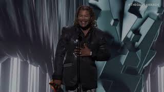 Christopher Judge KRATOS Makes fun of Call of Duty On The Game Awards 2023 [upl. by Nnainot]