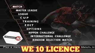 WINNING ELEVEN 10 PS2  SEASON PATCH  ULTRA WIDE [upl. by Aelanna]