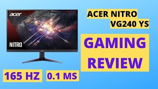 Testing and Gaming review of Acer Nitro VG240YS  Best Budget Gaming Monitor [upl. by Nive86]