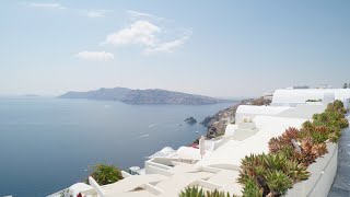 Oia in Santorini 4K Walking Tour in Summer [upl. by Spratt]