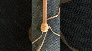 Making a leather bullwhip Pt 7 bullwhip shorts whip leather leathercraft whipmaking [upl. by Ivek989]