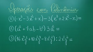 POLINÔMIOS  OPERAÇÕES COM POLINÔMIOS  Professora Angela Matemática [upl. by Sordnaxela457]