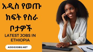 አዳዲስ ክፍት የስራ ቦታዎች  Latest Jobs in Ethiopia 2024 US Embassy amp More [upl. by Omixam739]