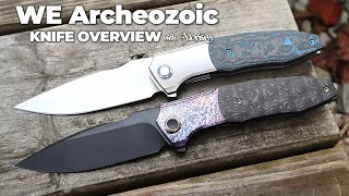 WE Archeozoic Folding Knife  5Minute Review  Atlantic Knife [upl. by Neahs]