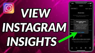 How To View Instagram Insights On iPhone [upl. by Maxine667]