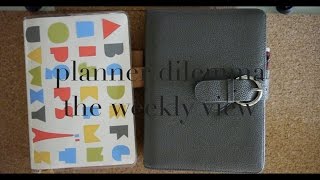 planner dilemma the weekly view [upl. by Idner]