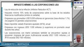 El impuesto mínimo a las ganancias de sociedades HUMBERTO J BERTAZZA CAAT Noviembre 2023 [upl. by Fulbert781]