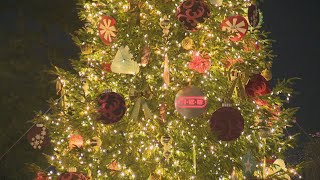 San Antonio celebrated Christmas tree lighting and Ford Holiday River Parade [upl. by Anelav]