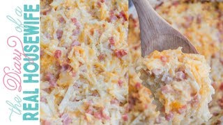 Cheesy Ham and Potato Casserole  The Diary of a Real Housewife [upl. by Eilsek]