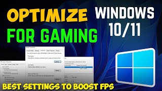 How to Optimize Windows 10 For Gaming amp Performance  Best Settings To Boost FPS Fix Lag 🚀 [upl. by Tessi]