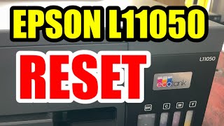 HOW TO RESET EPSON L11050  GJR Printer Repair [upl. by Enyawud887]