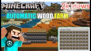 😱🪵🪓MAGICAL Automatic Wood Pharmacy in Minecraft 🪵🪓😱 automatic wood farm minecraft 121 [upl. by Kristianson126]