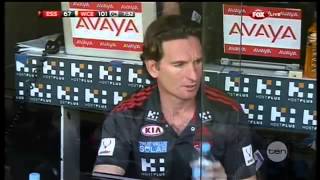 Drama spills onto the field for Essendon [upl. by Orvan]