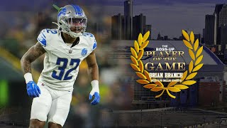 The BOSSUP Player of the Game  wk 6  BRIAN BRANCH [upl. by Norrat]