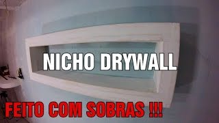 Como fazer NICHO GESSO DRYWALL com sobras e restos de Material Passo a Passo [upl. by Ashok]