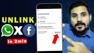 How to Unlink Facebook Page from WhatsApp  Facebook Se WhatsApp Number Kaise Hataye 2023 [upl. by Erialc]