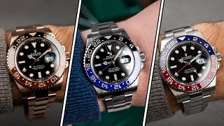 Hands On the 3 New Rolex GMTMaster II Pepsi Batman amp Root Beer [upl. by Kassi]