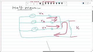 Three phase half wave amp Bridge  waveform with their formulae  Lecture 5 [upl. by Odnomor142]