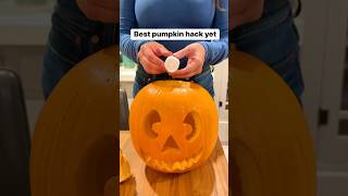 Create a light switch in the back using an LED candle pumpkin pumpkinpatch Halloween smart [upl. by Gautea]