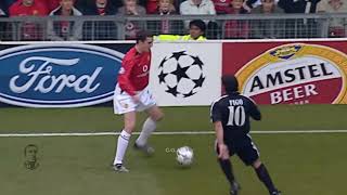 John Oshea great nutmegs vs Luis Figo [upl. by Orelie]