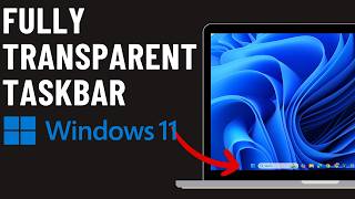 How to Make Windows 11 Taskbar Transparent Completely [upl. by Nahgeem]