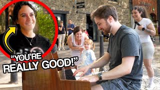 I Played COLDPLAY Songs On Piano In Public [upl. by Eseyt275]