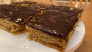 Gerbeaud Cake Recipe  Traditional Hungarian Dessert [upl. by Olen]