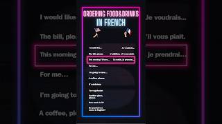 How to order foods and drinks in French asmr language fyp trend french [upl. by Jaan567]