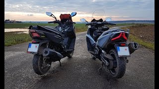 Kymco AK550 feat Kymco Xciting400 by DJI Spark amp SJCAM SJ5000x [upl. by Asillem]