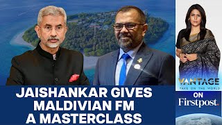 Jaishankar Reminds the Maldives About the Benefits of Indias Friendship  Vantage with Palki Sharma [upl. by Sidnee]