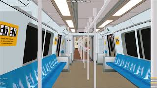 openBVE Simulation Gemilang Line Underground Section ride with KHI UR C151 071072 [upl. by Azaleah375]