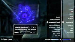 Mejorar rapido todos los tipos de hechizos Skyrim [upl. by Mooney433]