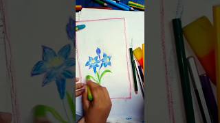 Dutura flower drawing drawingtutorials pastlecolour flower [upl. by Nyrret669]