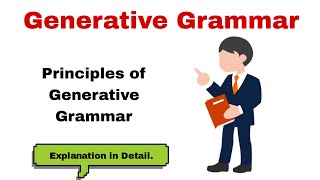 Generative Grammar Generative Grammar in UrduHindi Principles of Generative Grammar [upl. by Malissa]