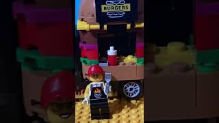 Burger truck workerlegoanimation lego burger [upl. by Eiramyelhsa]