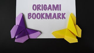 Easy Origami Butterfly Bookmark ❤️ [upl. by Saitam]